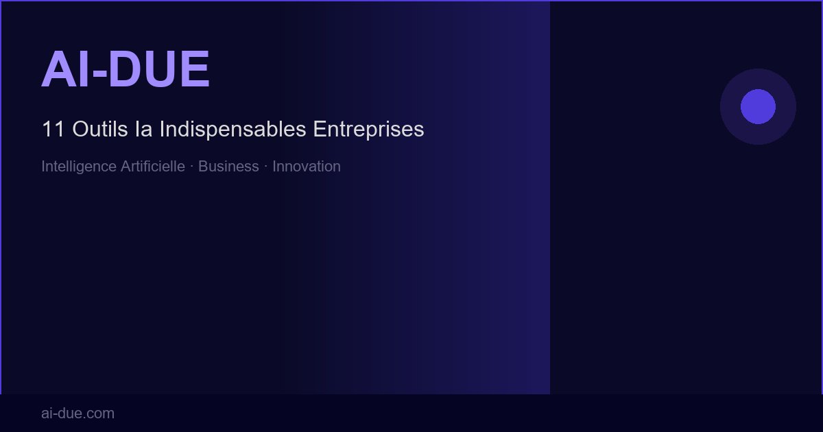 11 outils IA indispensables pour les entreprises en 2026 (testés et approuvés)