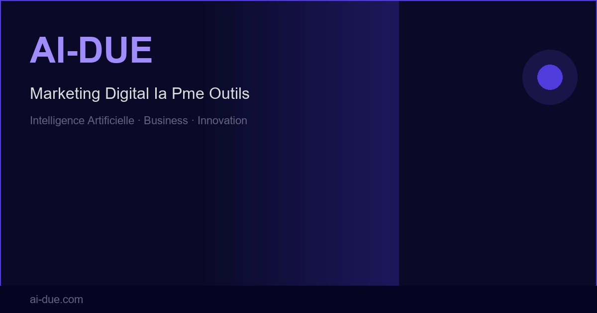 Marketing digital IA pour PME : les outils indispensables en 2026